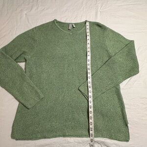 Sahalie Sage Green Crew Neck Sweater